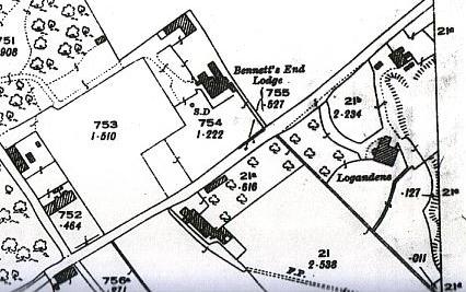 Bend Property Management on Extract From 1925 Os 25  1 Mile Map Showing Bennett S End Lodge