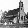 Church mid 1950s with its clock.